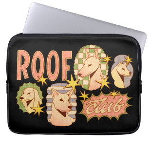 Housse Pour Ordinateur Portable Illustrations de club de toit / chien