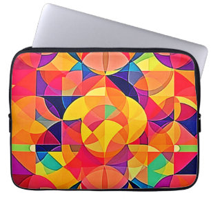 Housse Pour Ordinateur Portable Image Abstraite de symétrie dynamique