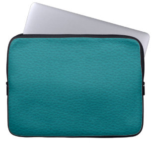 Housse Pour Ordinateur Portable Image de cuir turquoise