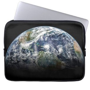 Housse Pour Ordinateur Portable Image Mosaïque De La Planète Terre Avec 3 Ouragans
