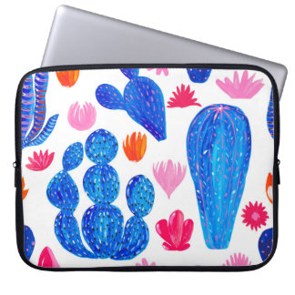 Housse Pour Ordinateur Portable Imaginaire Cactus : Motif décoratif sans couture.