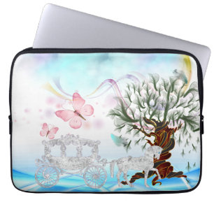Housse Pour Ordinateur Portable Imaginaire Crystal Horse Carriage