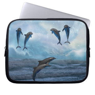 Housse Pour Ordinateur Portable Imaginaire de dauphins