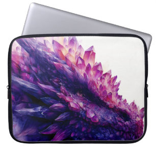 Housse Pour Ordinateur Portable Imaginaire mystique Améthyste cristal Dragon Bête