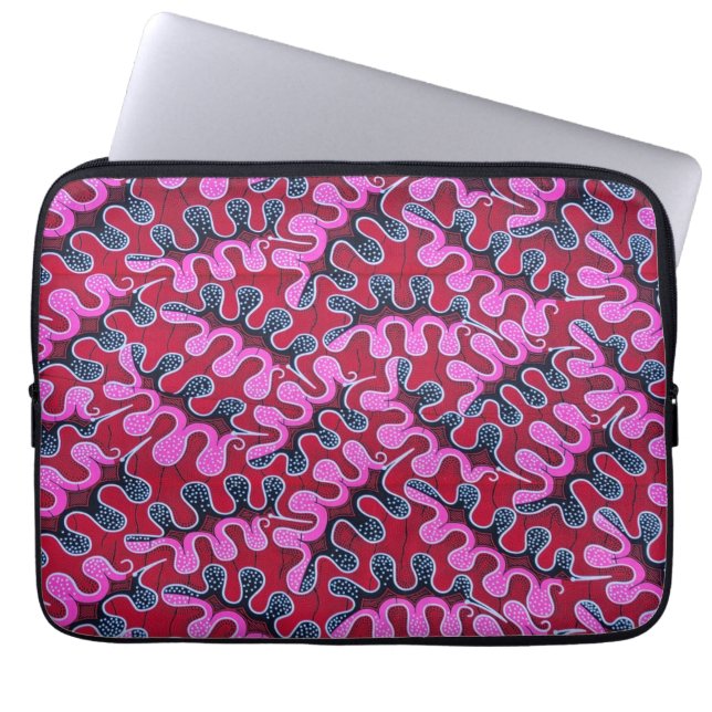 Housse Pour Ordinateur Portable Impression africaine (Devant)