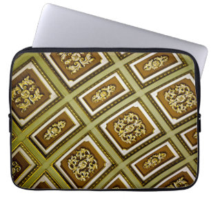 Housse Pour Ordinateur Portable Impression d'architecture verte et Brown