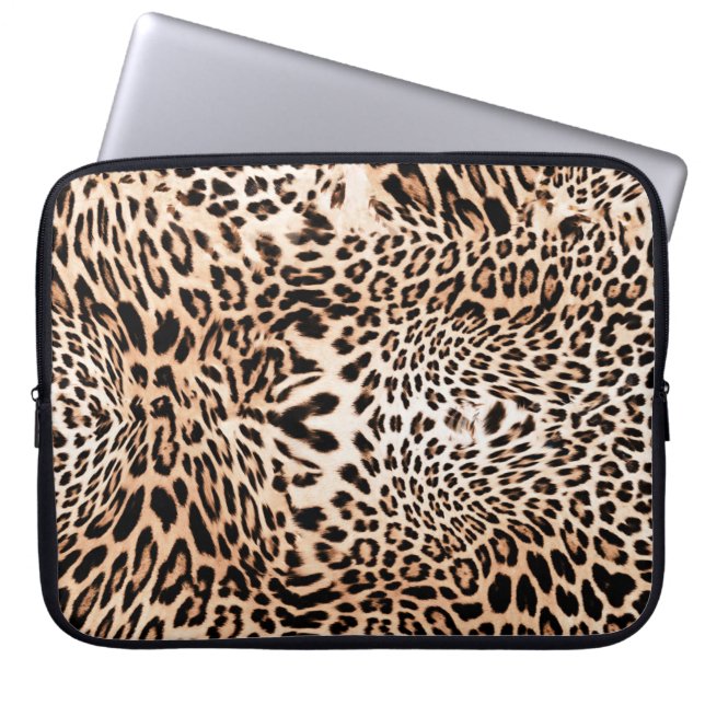 Housse Pour Ordinateur Portable Impression de fourrure Leopard (Devant)