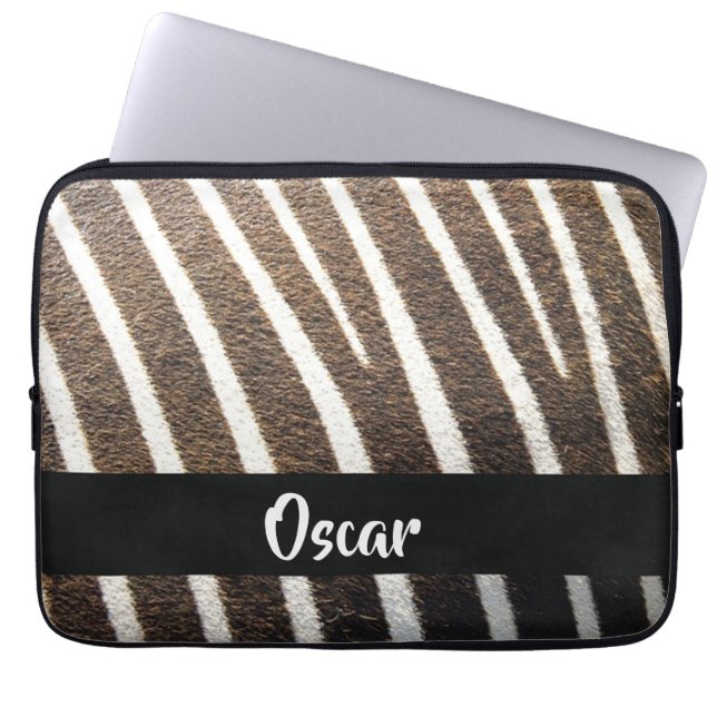 Housse Pour Ordinateur Portable Impression de la peau zébrée (Devant)