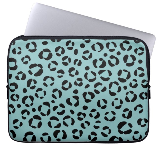 Housse Pour Ordinateur Portable Imprimé animal sarcelle (Devant)