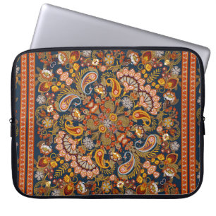 Housse Pour Ordinateur Portable imprimé bandana en cachemire vintage, foulard à co