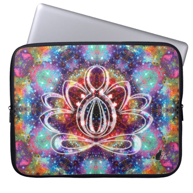 Housse Pour Ordinateur Portable Incandescence Zen Lotus (Devant)