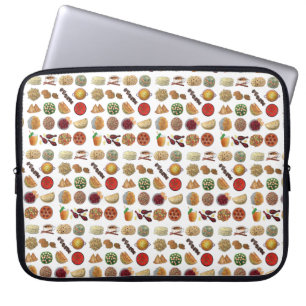 Housse Pour Ordinateur Portable Indian Foods Plats Cuisine indienne Illustration
