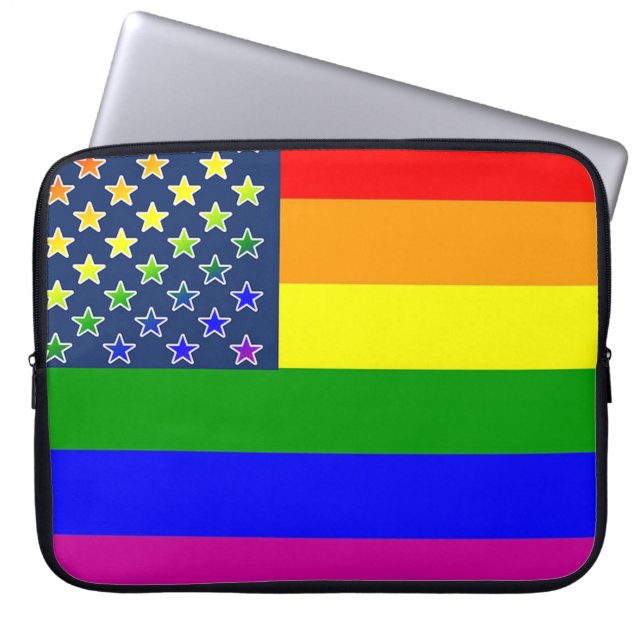 Housse Pour Ordinateur Portable Indicateur Lgbt (Devant)