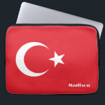 Housse Pour Ordinateur Portable Indicateur Turquie de nom personnalisé<br><div class="desc">Remplacez le champ de texte par ce que vous voulez. À l'aide de l'outil d'édition,  vous pouvez modifier la police,  sa taille et sa couleur,  et ajouter des champs de texte,  si vous le souhaitez. Voir mon magasin pour plus d'articles en Turquie.</div>