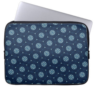 Housse Pour Ordinateur Portable Indigo Spirit : Boho Géométrie africaine