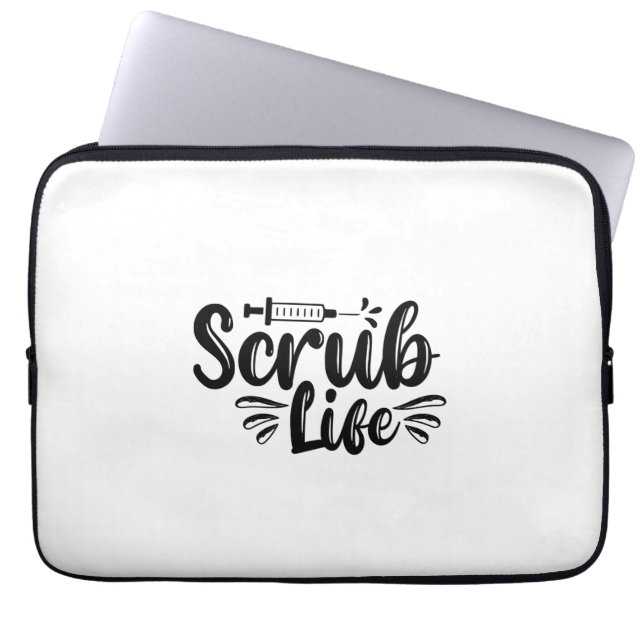 Housse Pour Ordinateur Portable Infirmière Cadeau vie (Devant)