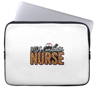 Housse Pour Ordinateur Portable Infirmière coordinatrice MDS Design de chemise vin