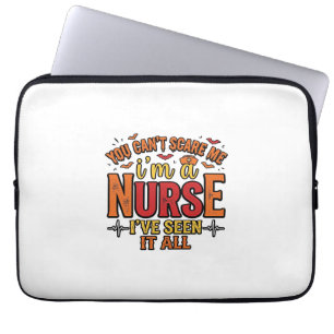 Housse Pour Ordinateur Portable Infirmière Drôle Halloween Tu Ne Peux Pas Me Faire