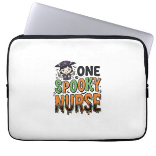 Housse Pour Ordinateur Portable Infirmière effrayante Halloween Dessin de gravure