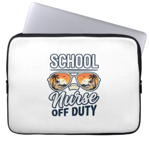 Housse Pour Ordinateur Portable Infirmière scolaire hors service chemise de lunett