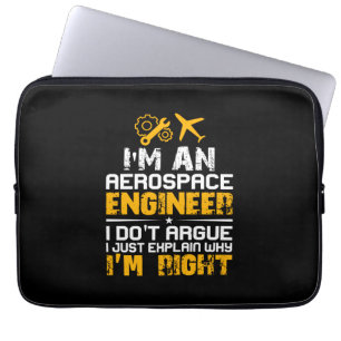 Housse Pour Ordinateur Portable Ingénieur Je Suis Ingénieur Aérospatial