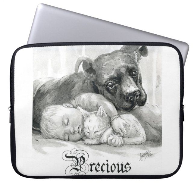 Housse Pour Ordinateur Portable Inktober 2018 Jour 9 - Amis précieux (Devant)