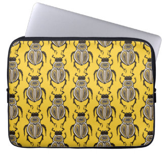 Housse Pour Ordinateur Portable Insect Lover Jaune Art Décoratif du scarabée