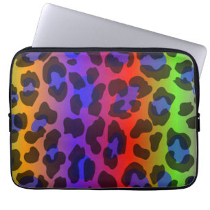 Housse Pour Ordinateur Portable Inspiration colorée motif Retro Tiger