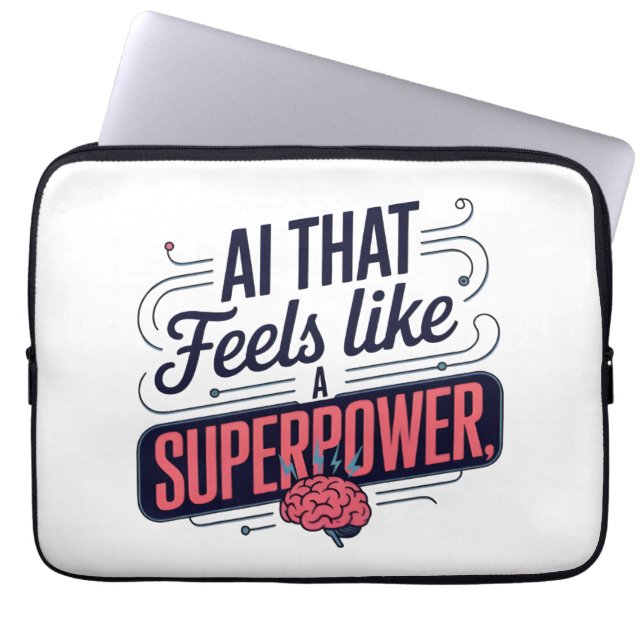 Housse Pour Ordinateur Portable Intelligence Artificielle Superpuissance Graphique (Devant)