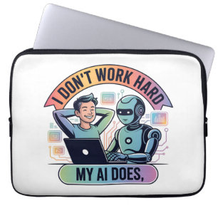 Housse Pour Ordinateur Portable Intelligence Artificielle Travailler plus intellig