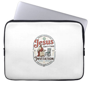 Housse Pour Ordinateur Portable Invitation Jésus Chaise Vide Invitation Jésus Chai