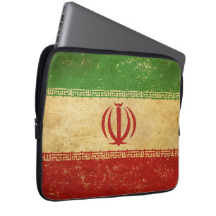 Housse Pour Ordinateur Portable Iran Drapeau Vintage de conception de l'ordinateur