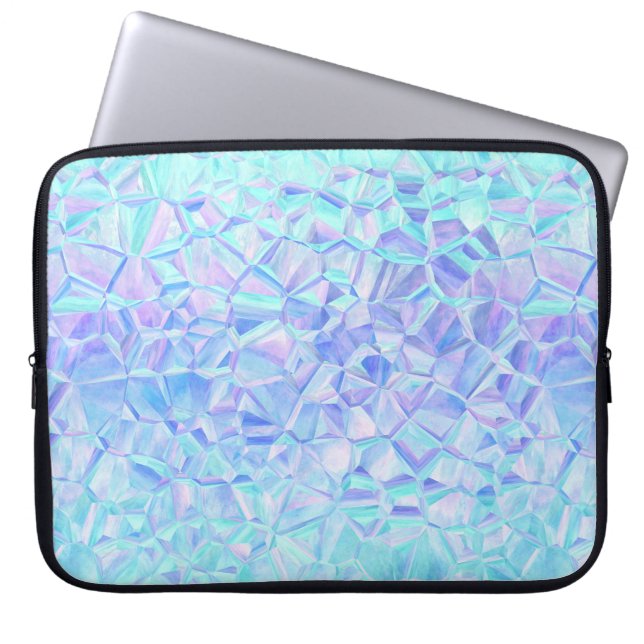 Housse Pour Ordinateur Portable iridescence glaciale : (Devant)