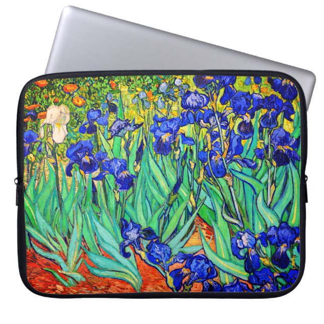 Housse Pour Ordinateur Portable Irises par Vincent Van Gogh (Devant)