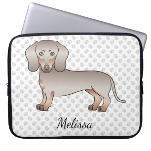 Housse Pour Ordinateur Portable Isabella Et Tan Cheveux Courte Chien Dachshund Nom