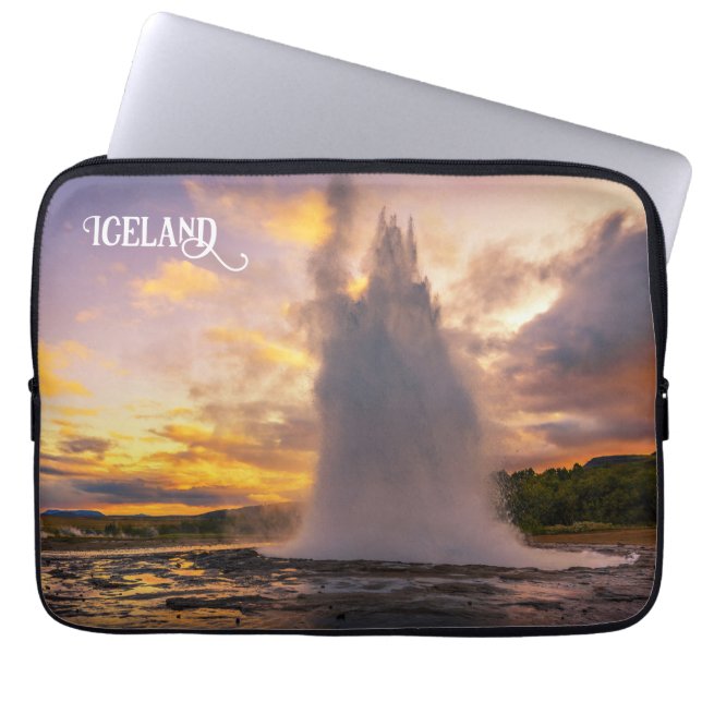Housse Pour Ordinateur Portable Islande Geyser (Devant)