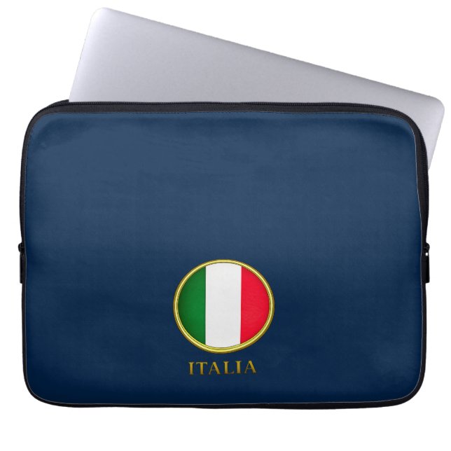 Housse Pour Ordinateur Portable Italie - Drapeau Italien (Devant)