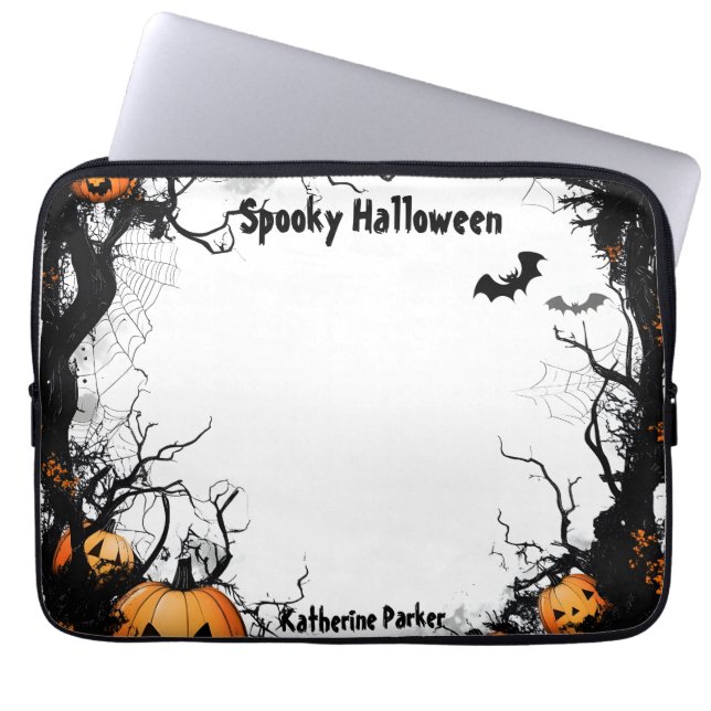 Housse Pour Ordinateur Portable Jack-o'-lantern Halloween Éffrayant (Devant)