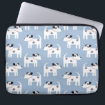 Housse Pour Ordinateur Portable Jack Russell Terrier Chien bleu<br><div class="desc">Un motif de chien Jack Russell Terrier mignon mais fougueux sur un arrière - plan bleu. Ces charmants petits chiots sont aussi connus sous le nom de Parson Russell Terriers.</div>
