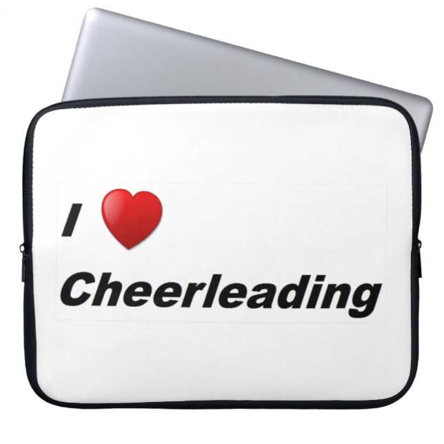 Housse Pour Ordinateur Portable J'Aime Cheerleader (Devant)