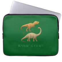 Housse pour ordinateur portable - J'aime les dinos