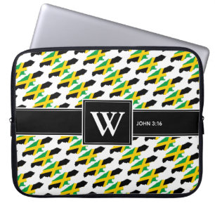 Housse Pour Ordinateur Portable JAMAICA Christian Scripture Monogram laptop