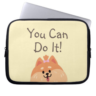 Housse Pour Ordinateur Portable Jamais renoncer et mignonne manches d'ordinateur p