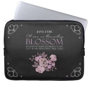 Housse Pour Ordinateur Portable Jane Eyre - Pas de fleur transitoire - Roses sur N