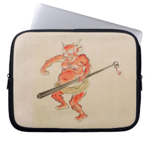 Housse Pour Ordinateur Portable Japonais vintage Oni Yokai