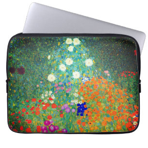 Housse Pour Ordinateur Portable Jardin aux fleurs Gustav Klimt