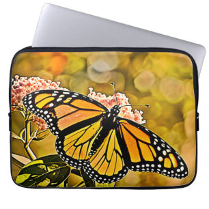 Housse Pour Ordinateur Portable Jardin d'art papillon monarque