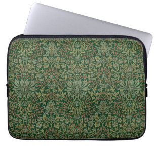Housse Pour Ordinateur Portable Jardin de fleurs de William Morris - Verts
