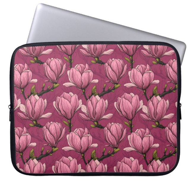 Housse Pour Ordinateur Portable jardin de magnolias (Devant)
