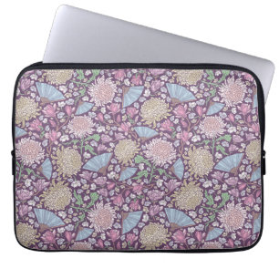 Housse Pour Ordinateur Portable Jardin de printemps Chrysanthème Maman Fête des mè